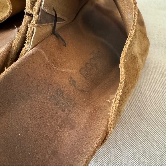 Birkenstock Papillo Tan Suede Wedge Sandals - Picture 3 of 7